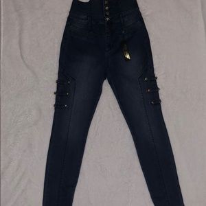 Bebe Tuxedo Skinny Jeans